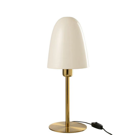 J-Line tafellamp wit/goud