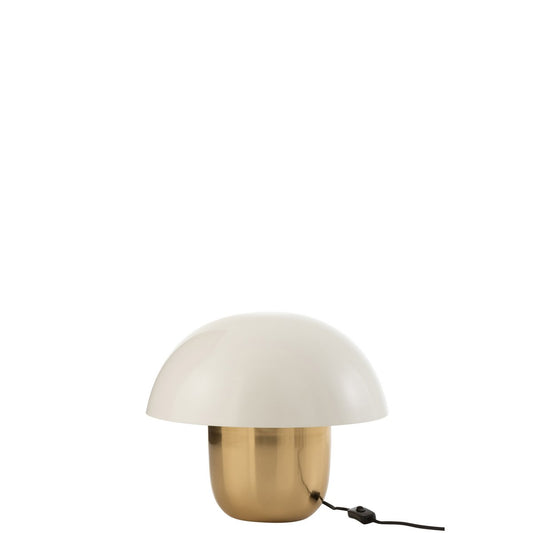 J-Line lamp Paddenstoel Wit/Goud S