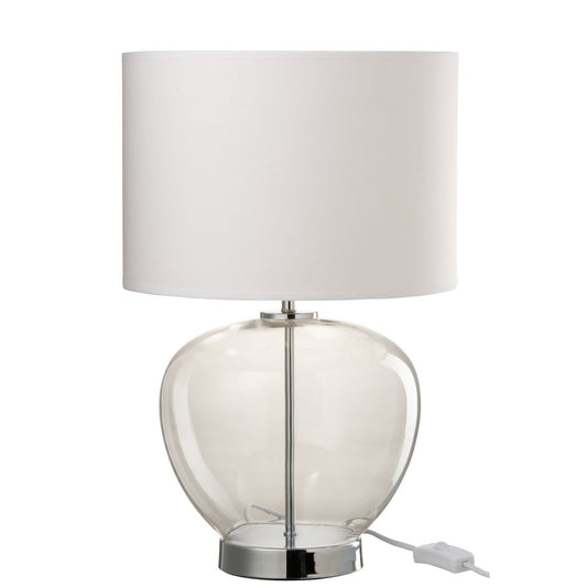 J-Line Lamp Transparant Silver Wit