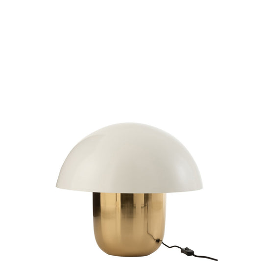 J-Line lamp Paddenstoel Wit/Goud L