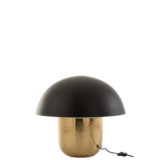 J-Line lamp Paddenstoel Zwart/Goud L