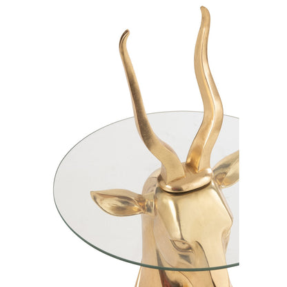 J-Line bijzettafel Antilope Resin Goud