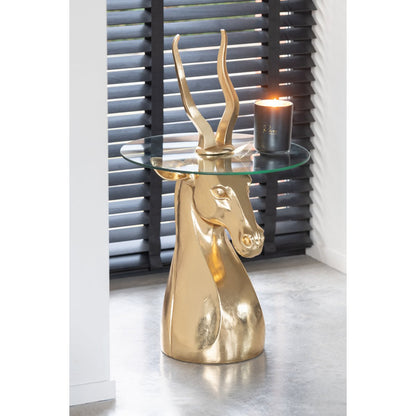 J-Line bijzettafel Antilope Resin Goud