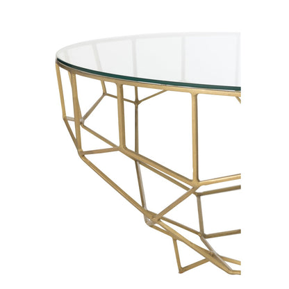 J-Line Tafel Moza Glas Goud