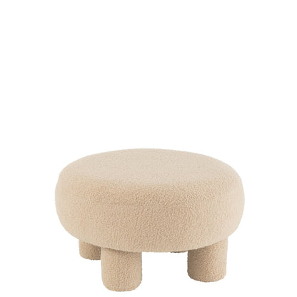 J-Line Kruk Rond Warm Beige