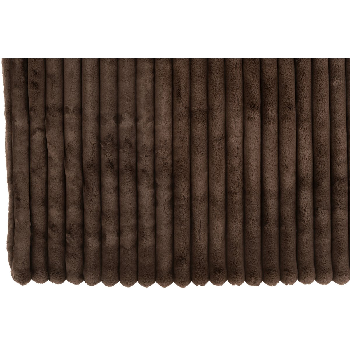 J-Line Plaid Corduroy Polyester Chocolade