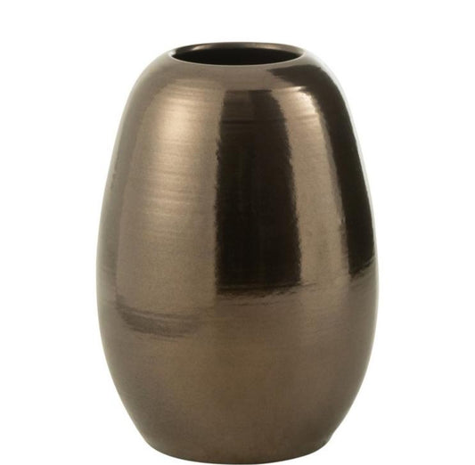 J-Line Vase Porselein Goud M